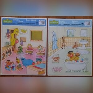 1984 Sesame Street Frame-Tray Puzzles *SEALED